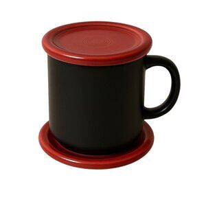 Fiestaware Fiesta CERAMIC Coaster Dish Plate Scarlet Red CUP COVER MUG LID